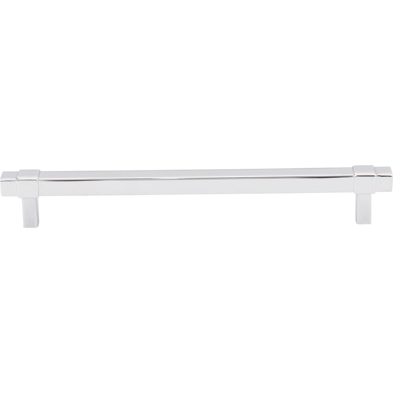 192 mm Center-to-Center Polished Chrome Square Zane Cabinet Pull