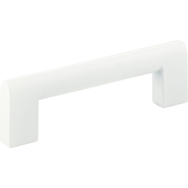 Round Rail Pull 3 3/4 Inch (c-c) White Gloss