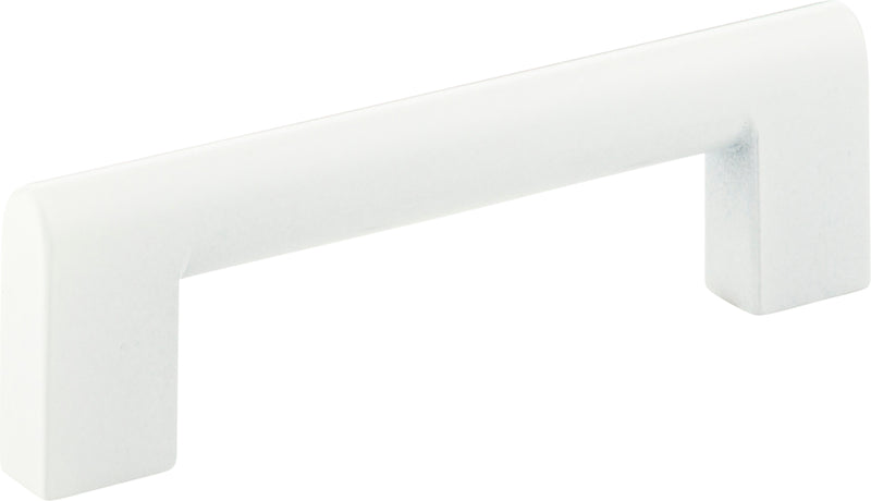 Round Rail Pull 3 3/4 Inch (c-c) White Gloss