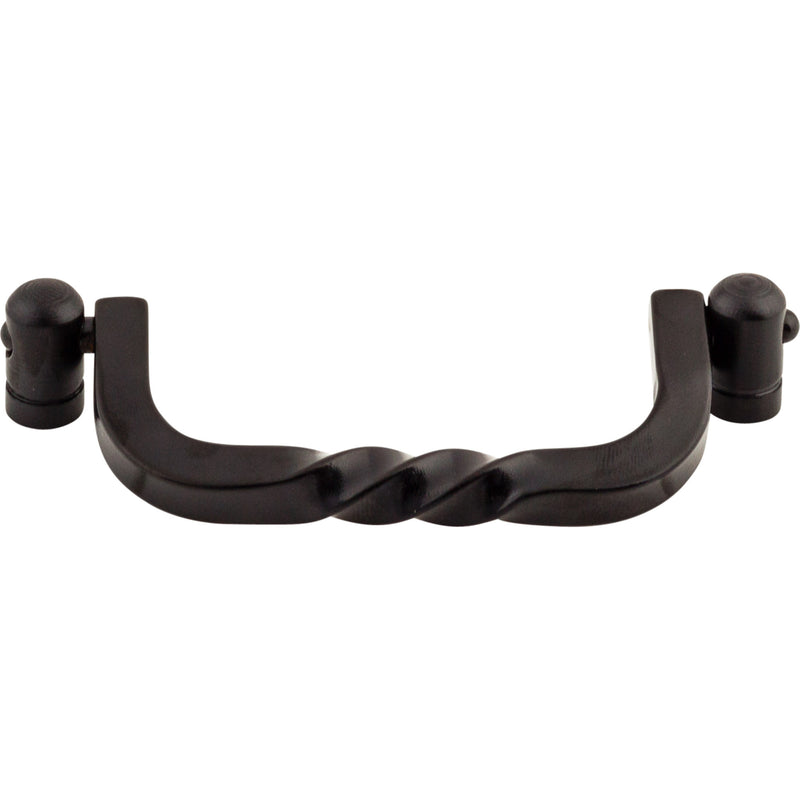 Twist Drop Pull 3 3/4 Inch (c-c) Patina Black