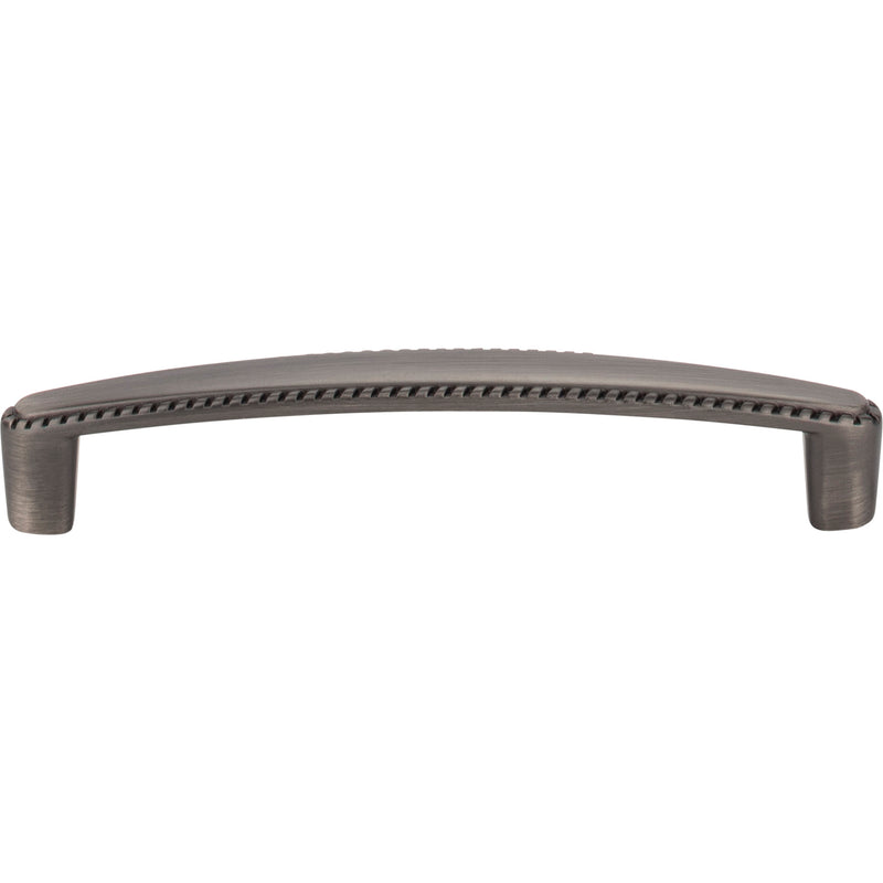 128 mm Center-to-Center Brushed Pewter Rope Detailed Lindos Cabinet Pull