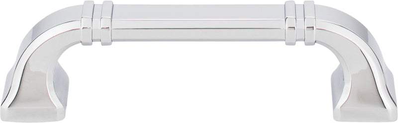 96 mm Center-to-Center Polished Chrome Ella Cabinet Pull