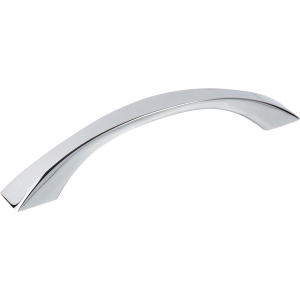 128 mm Center-to-Center Polished Chrome Flared Philip Cabinet Pull