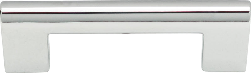 Round Rail Pull 3 Inch (c-c) Polished Chrome