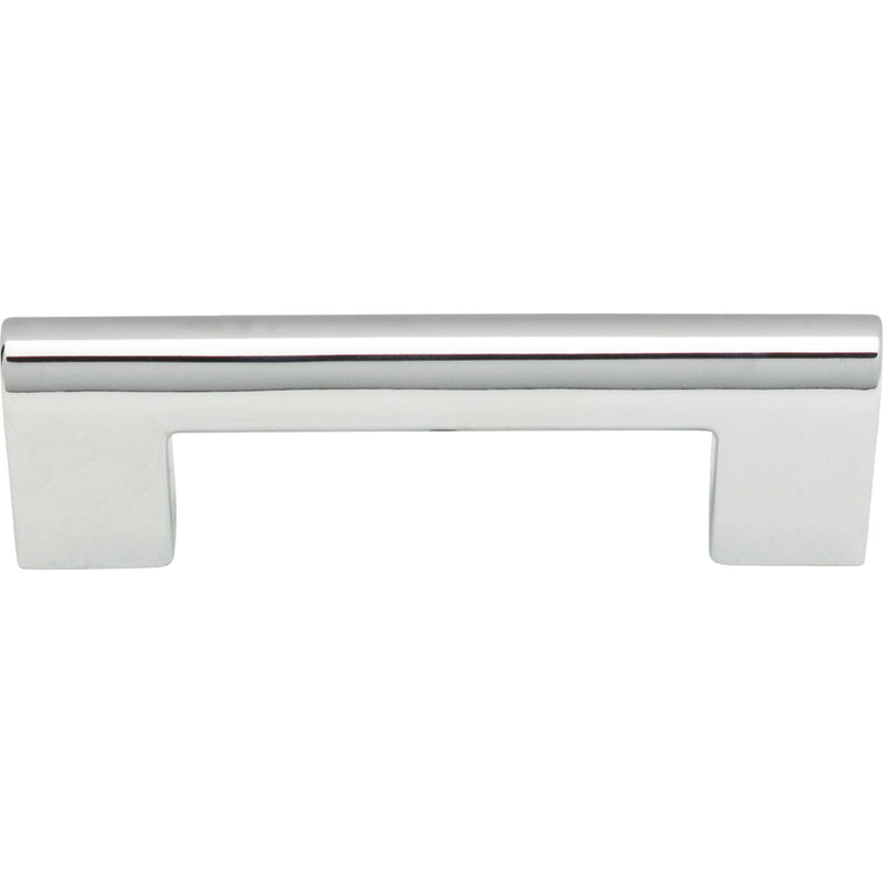 Round Rail Pull 3 Inch (c-c) Polished Chrome