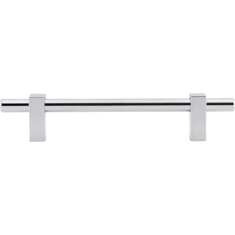 128 mm Center-to-Center Polished Chrome Larkin Cabinet Bar Pull