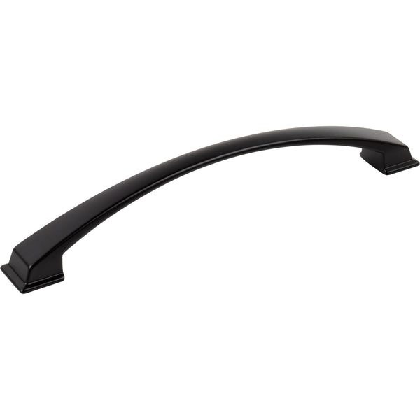 192 mm Center-to-Center Matte Black Arched Roman Cabinet Pull