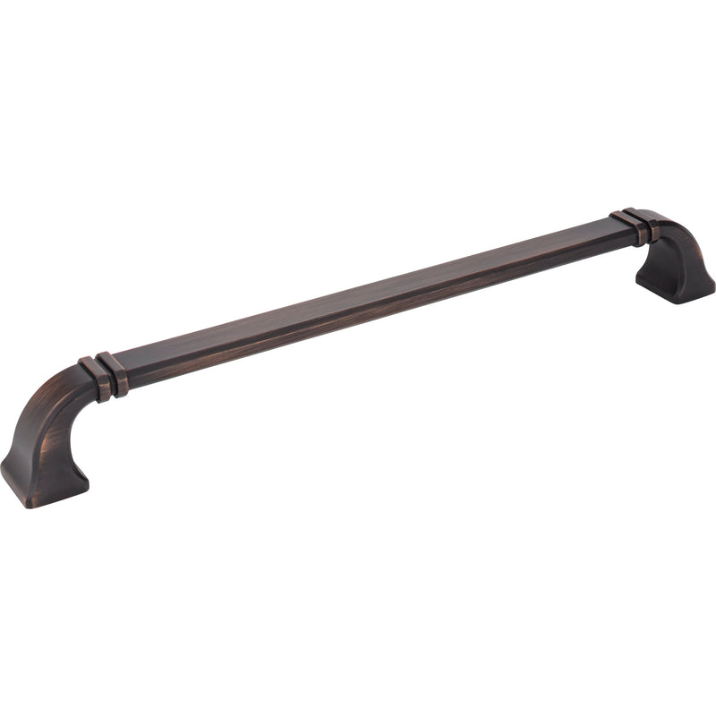 12" Center-to-Center Brushed Oil Rubbed Bronze Ella Appliance Handle