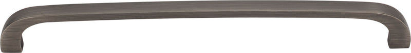 192 mm Center-to-Center Brushed Pewter Square Slade Cabinet Pull