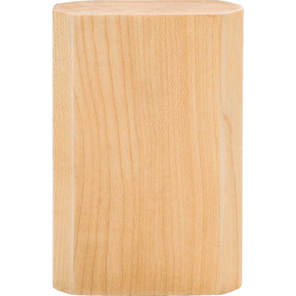 2-3/4" W x 1" D x 4" H Hard Maple Beveled Transition Block