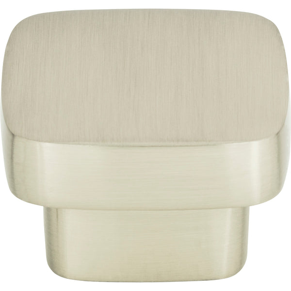 Chunky Square Knob Large 1 13/16 Inch Brushed Nickel