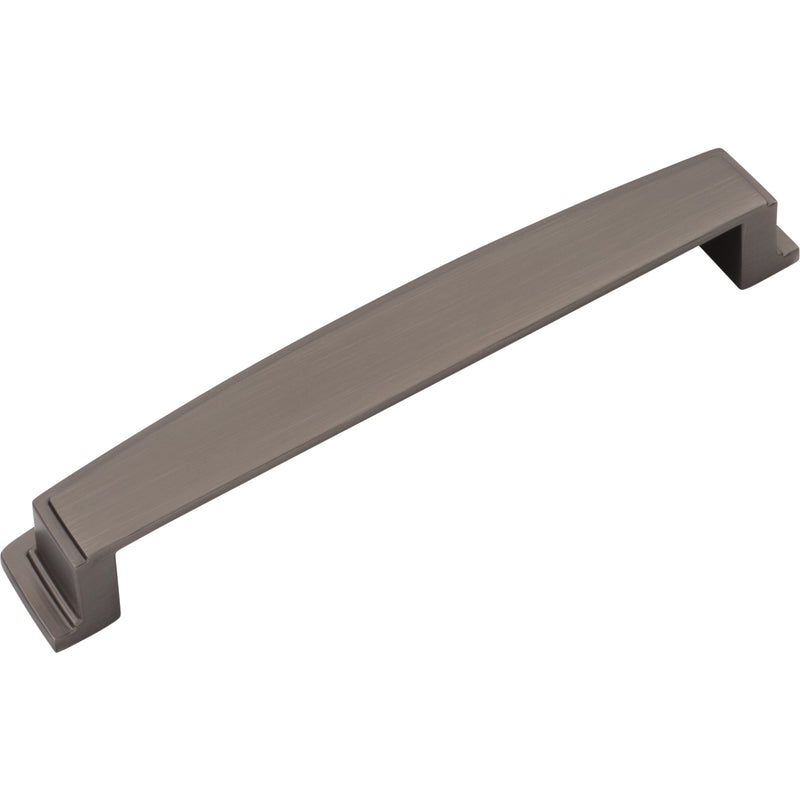 160 mm Center Brushed Pewter Square-to-Center Square Renzo Cabinet Cup Pull