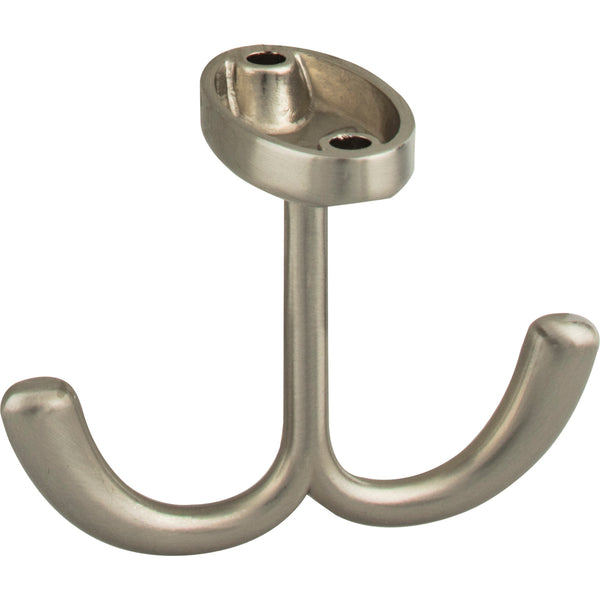 1-9/16" Satin Nickel Double Prong Ceiling Mounted Hook