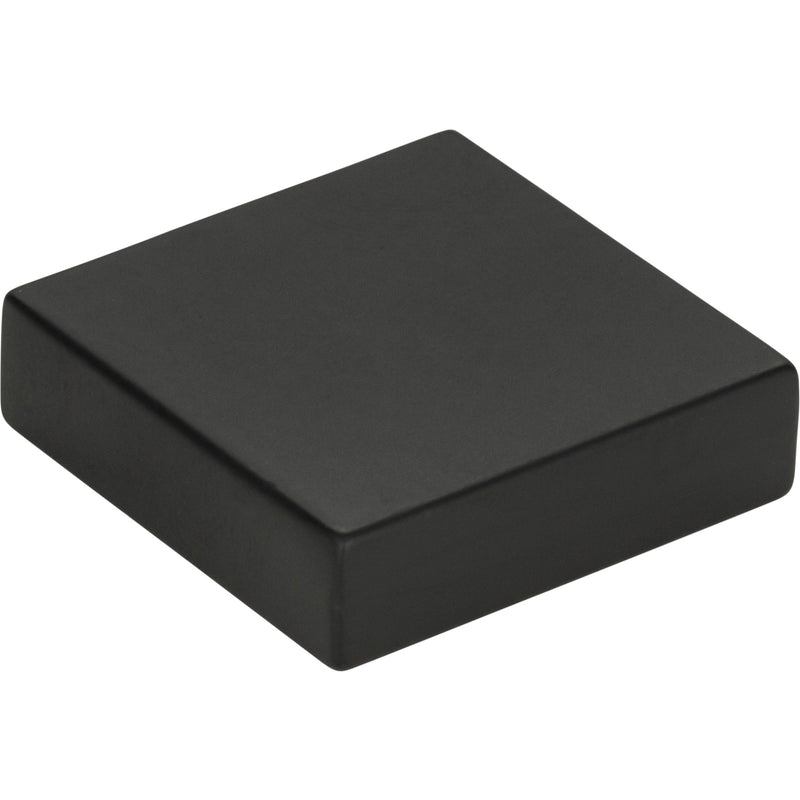 Thin Square Knob 1 1/4 Inch Matte Black