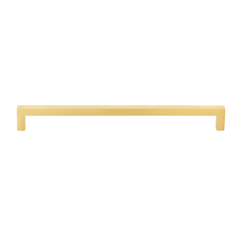 224 mm Center-to-Center Brushed Gold Square Stanton Cabinet Bar Pull