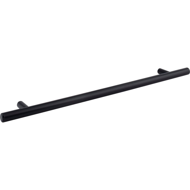 256 mm Center-to-Center Hollow Matte Black Stainless Steel Naples Cabinet Bar Pull