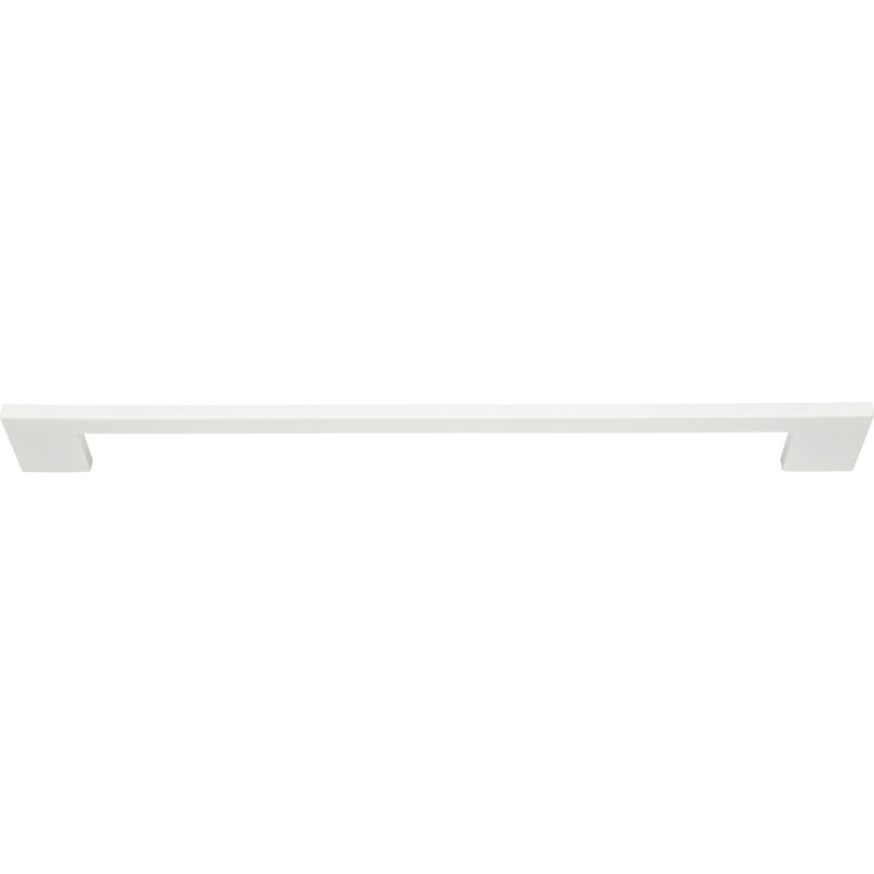 Thin Square Appliance Pull 18 Inch (c-c) High White Gloss