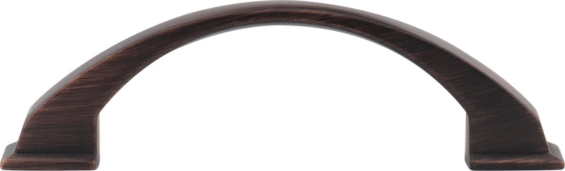 96 mm Center-to-Center Brushed Oil Rubbed Bronze Arched Roman Cabinet Pull