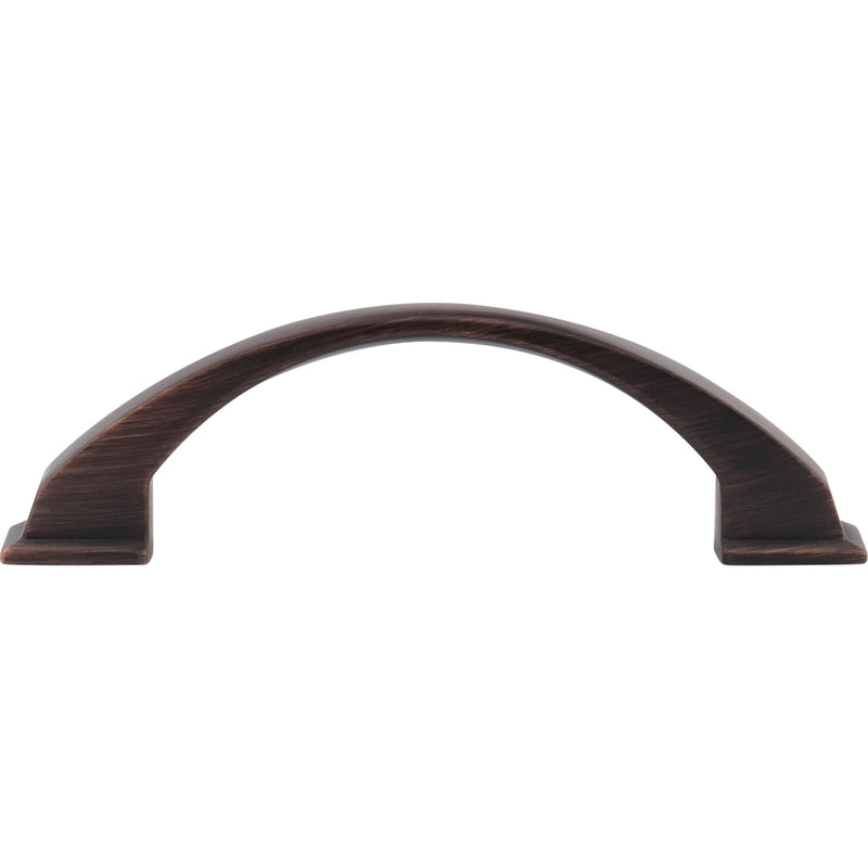 96 mm Center-to-Center Brushed Oil Rubbed Bronze Arched Roman Cabinet Pull