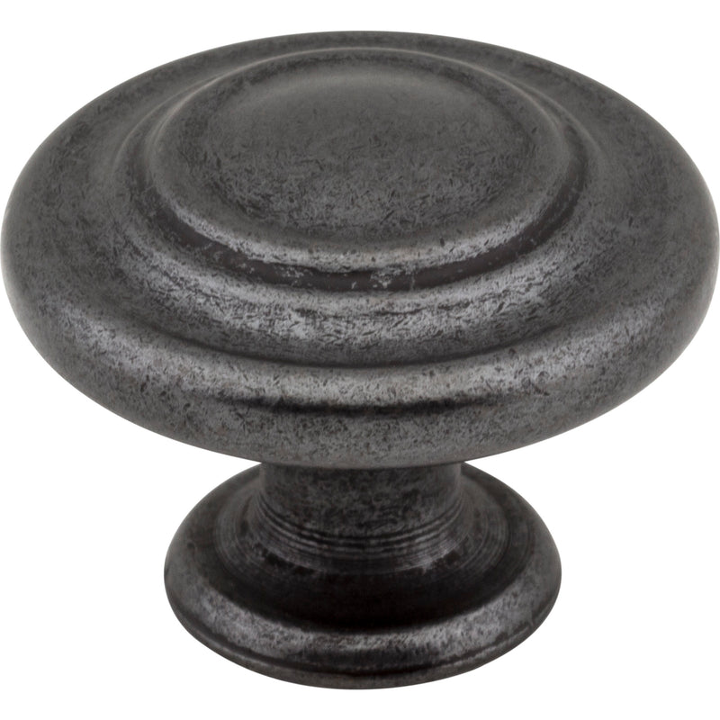 1-5/16" Diameter Gun Metal Round Arcadia Cabinet Knob