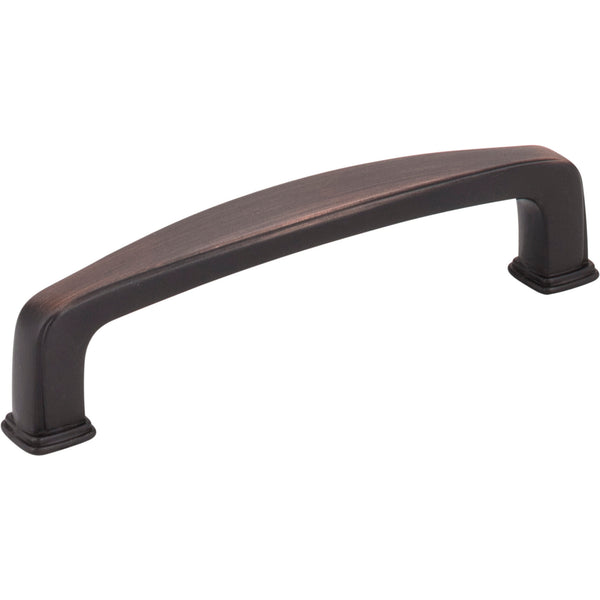 96 mm Center-to-Center Brushed Oil Rubbed Bronze Square Milan 1 Cabinet Pull