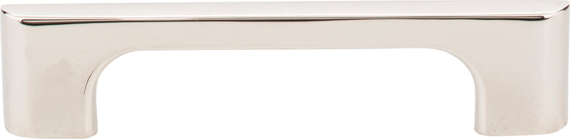 96 mm Center-to-Center Polished Nickel Asymmetrical Leyton Cabinet Pull