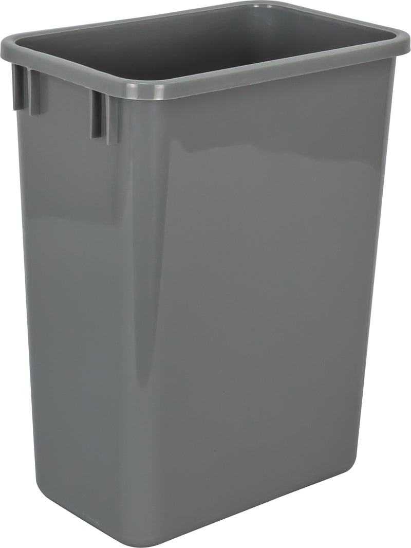 Single Grey 35 Quart Top-Mount Trashcan Pullout for 15" Opening