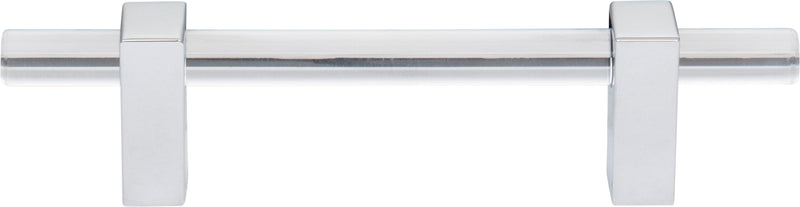 96 mm Center-to-Center Polished Chrome Spencer Cabinet Bar Pull