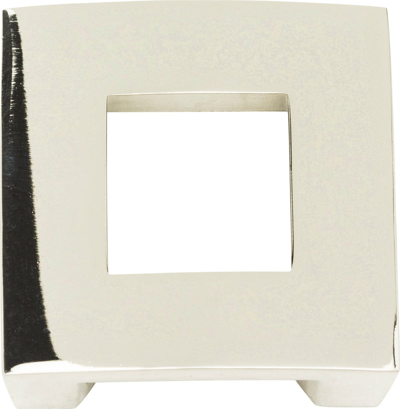 Centinel Square Knob 1 1/4 Inch (c-c) Polished Nickel