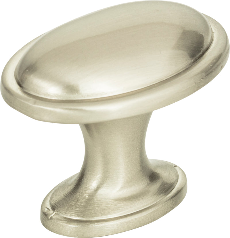 Austen Oval Knob 1 5/16 Inch Brushed Nickel