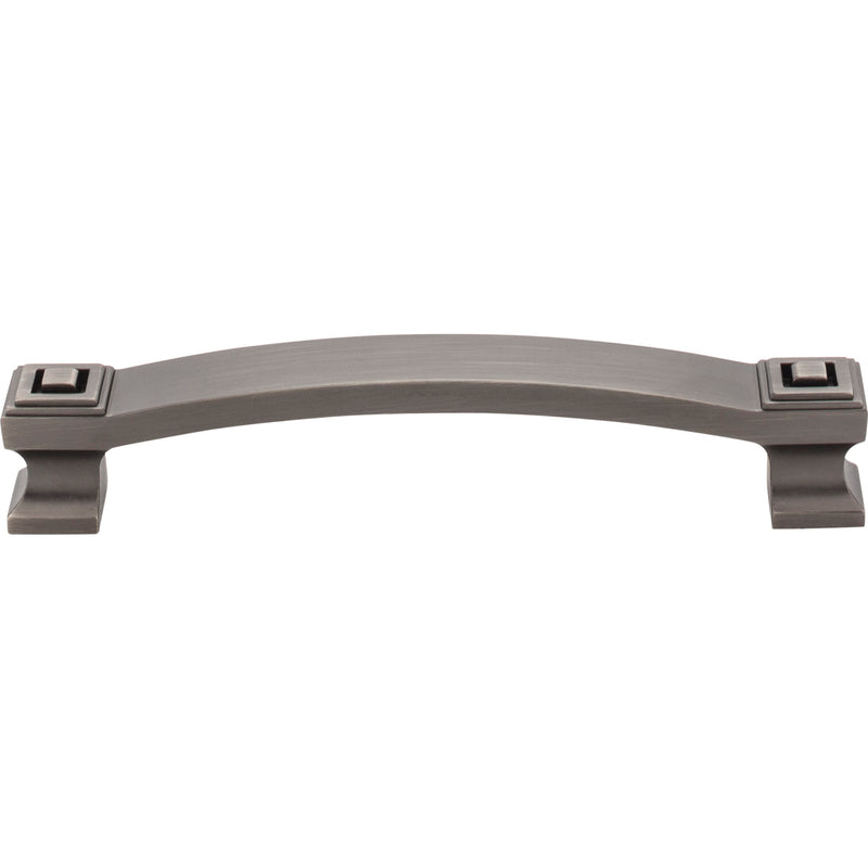 128 mm Center-to-Center Brushed Pewter Square Delmar Cabinet Pull