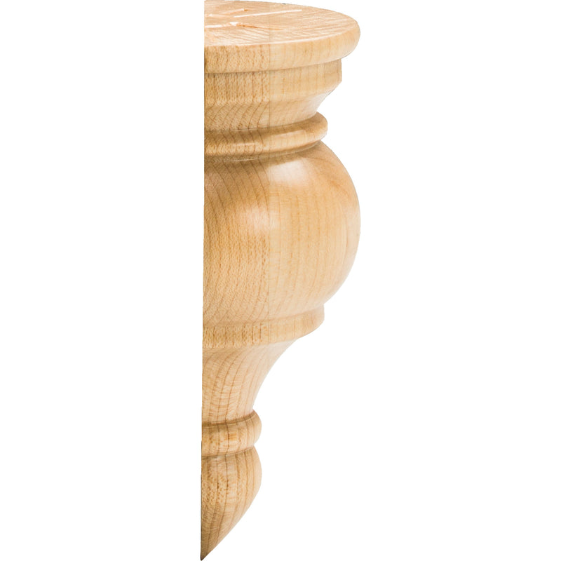 2-3/4" W x 1-3/8" D x 4-1/2" H Cherry Transition Finial