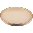 28" Round Banded Wood Lazy Susan Shelf with Swivel