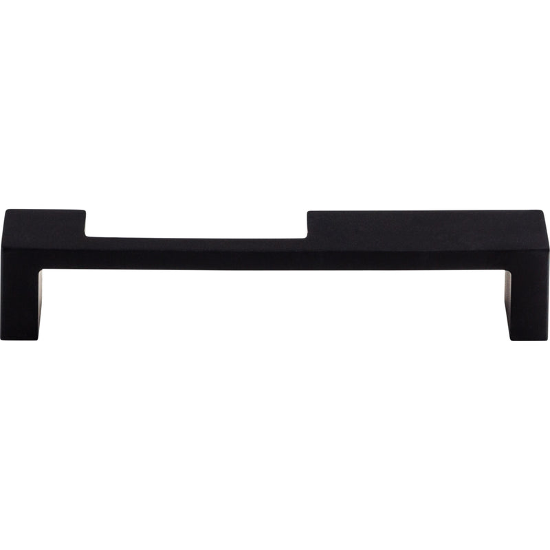 Modern Metro Notch Pull B 5 Inch (c-c) Flat Black