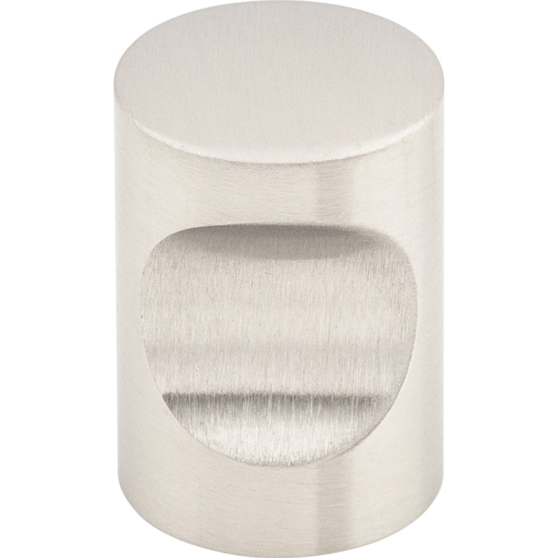 Indent Knob 5/8 Inch Brushed Stainless Steel