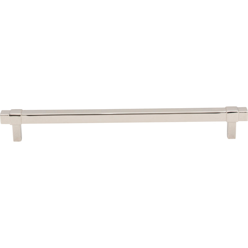 224 mm Center-to-Center Polished Nickel Square Zane Cabinet Pull