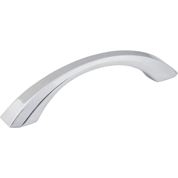 96 mm Center-to-Center Polished Chrome Wheeler Cabinet Pull