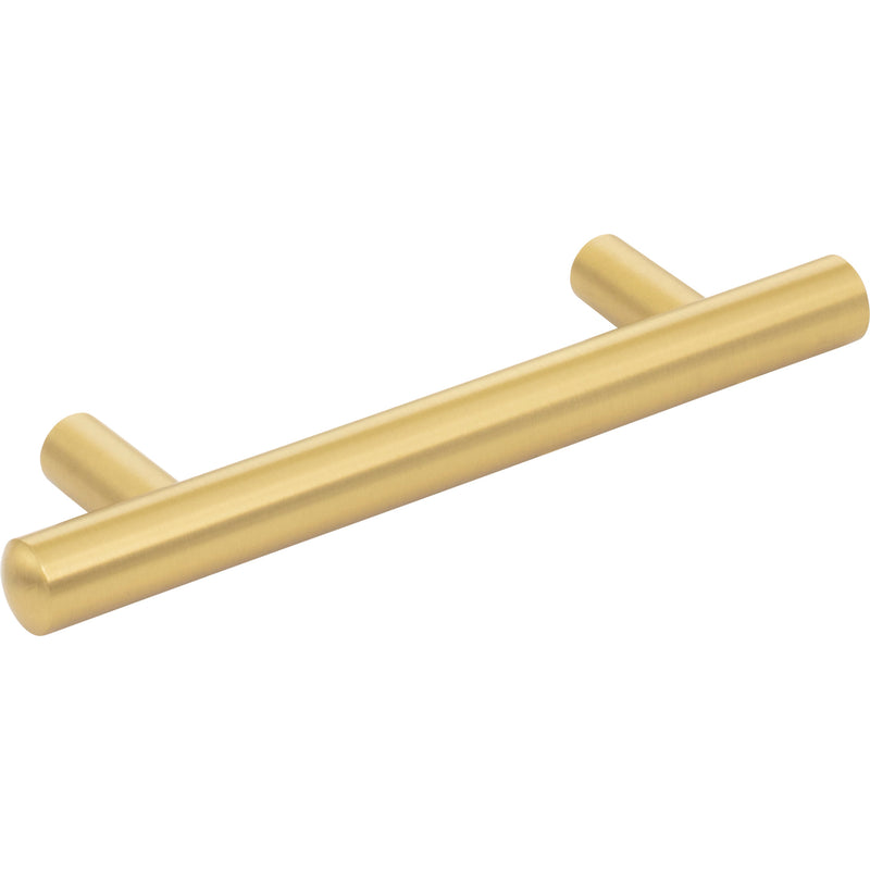 96 mm Center-to-Center Brushed Gold Key West Cabinet Bar Pull