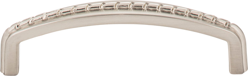 96 mm Center-to-Center Satin Nickel Rope Detailed Cypress Cabinet Pull