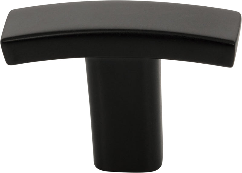 1-1/2" Overall Length Matte Black Square Thatcher Cabinet "T" Knob