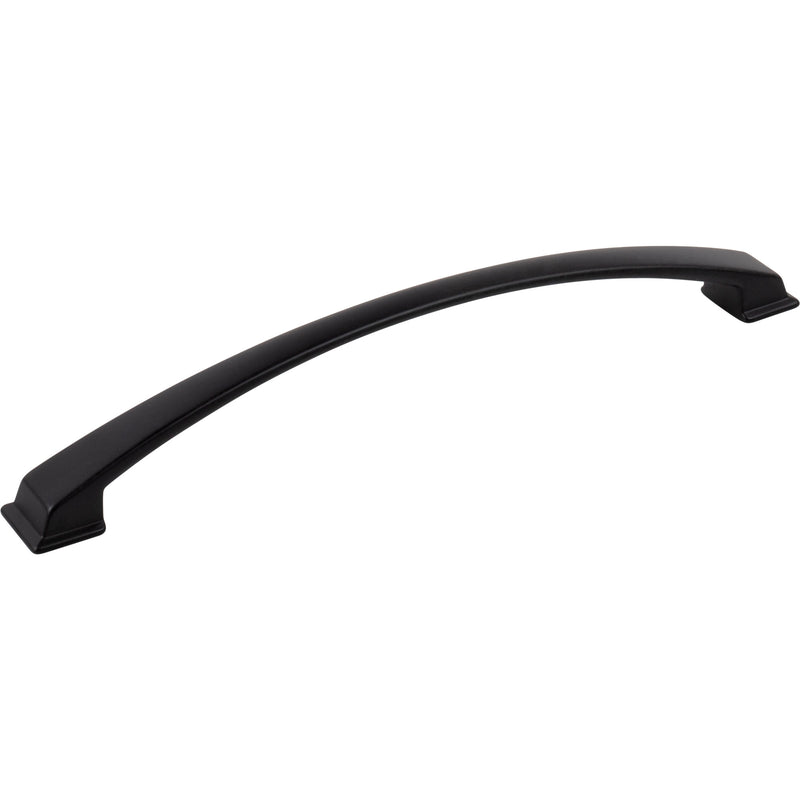 224 mm Center-to-Center Matte Black Arched Roman Cabinet Pull