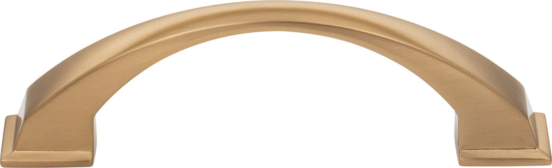 96 mm Center-to-Center Satin Bronze Arched Roman Cabinet Pull