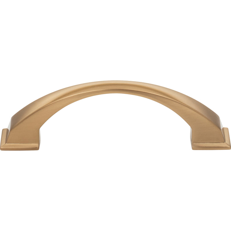 96 mm Center-to-Center Satin Bronze Arched Roman Cabinet Pull