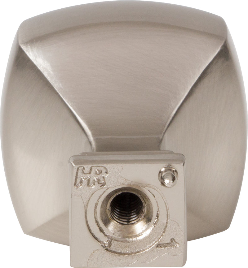 1-1/8" Overall Length Satin Nickel Square Audrey Cabinet Knob