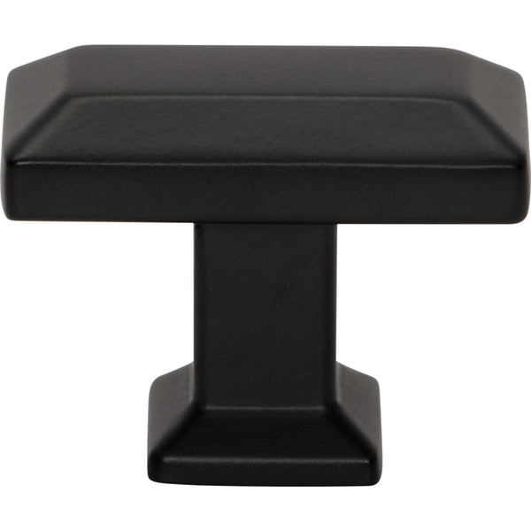 Sweetbriar Lane Rectangle Knob 1 3/8 Inch Matte Black