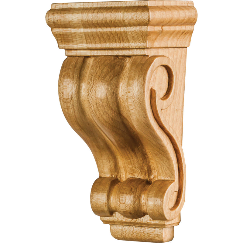 2" W x 1-1/16" D x 4" H Cherry Scrolled Corbel