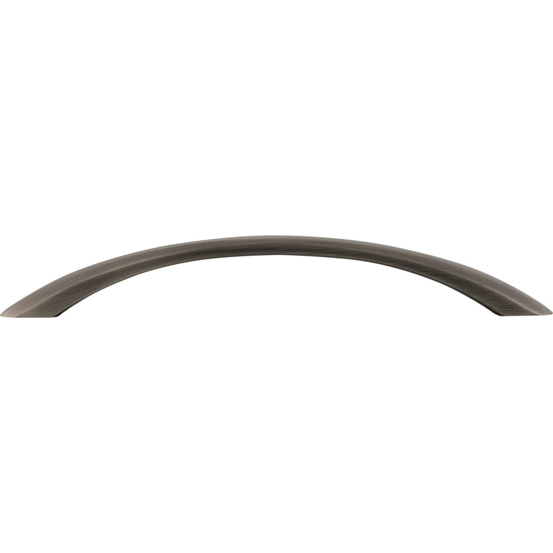 160 mm Center-to-Center Brushed Pewter Wheeler Cabinet Pull