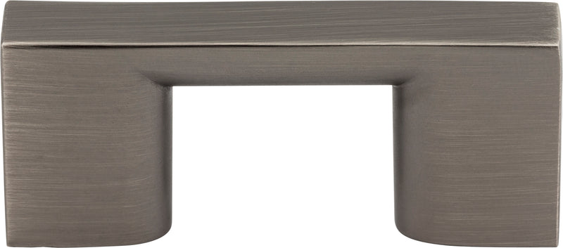 32 mm Center-to-Center Brushed Pewter Square Sutton Cabinet Bar Pull