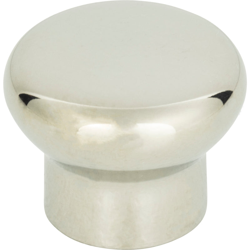 Round Knob 1 1/4 Inch Polished Stainless Steel