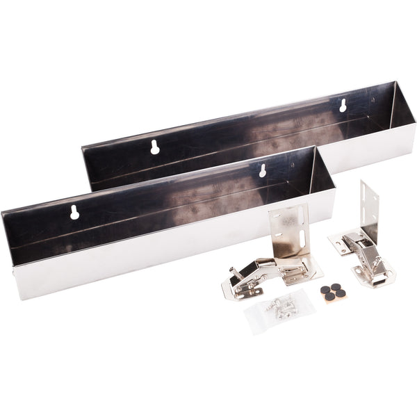 14-13/16" Stainless Steel Tip-Out Tray Kit for Sink Front